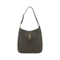 Saint Laurent Bicolor Calf Leather Bos Taurus Shoulder Bag with sleek design and contrasting color accents.