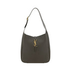 Saint Laurent Bicolor Calf Leather Bos Taurus Shoulder Bag with sleek design and contrasting color accents.