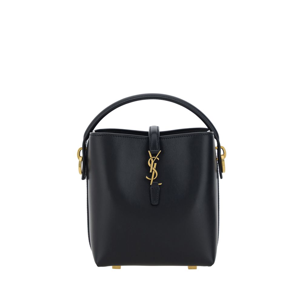 Saint Laurent Black Calf Leather Bos Taurus Shoulder Bag Saint Laurent