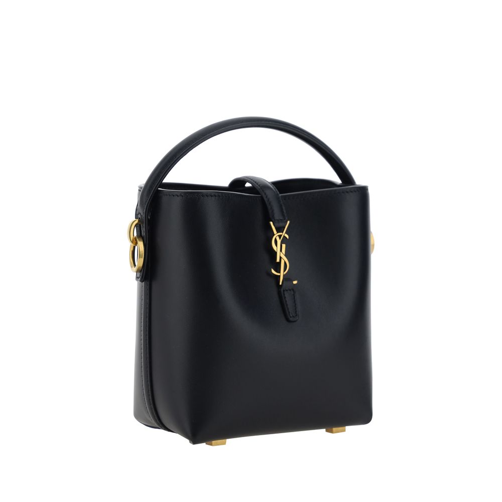 Saint Laurent Black Calf Leather Bos Taurus Shoulder Bag Saint Laurent
