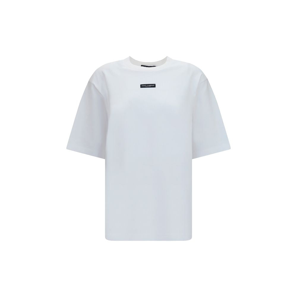 Dolce & Gabbana White Cotton T-Shirt Dolce & Gabbana
