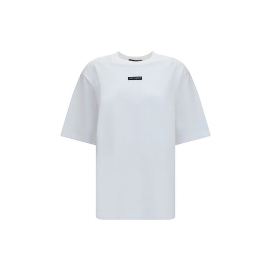 Dolce & Gabbana White Cotton T-Shirt Dolce & Gabbana