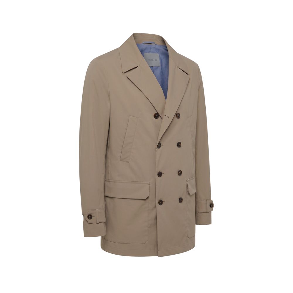Malo Brown Cotton Men's Jacket Malo