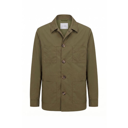 Malo Green Nylon Men Jacket Malo