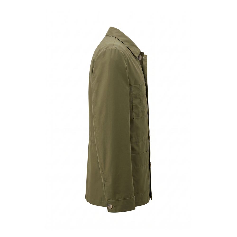 Malo Green Nylon Men Jacket Malo