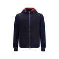 Brunello Cucinelli Blue Wool Oves Aries Full-Length Jacket