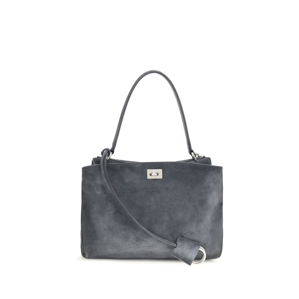 Balenciaga Gray Calf Leather Bos Taurus Shoulder Bag Balenciaga