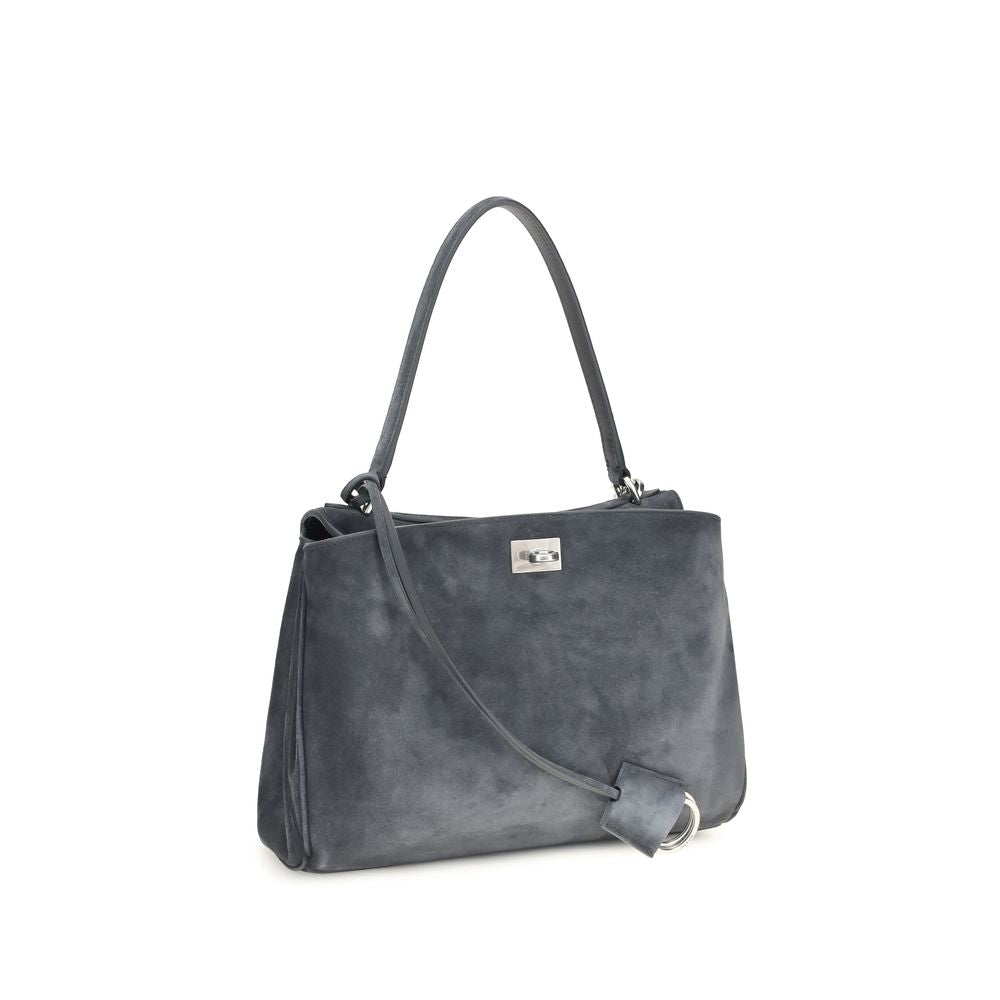 Balenciaga Gray Calf Leather Bos Taurus Shoulder Bag Balenciaga
