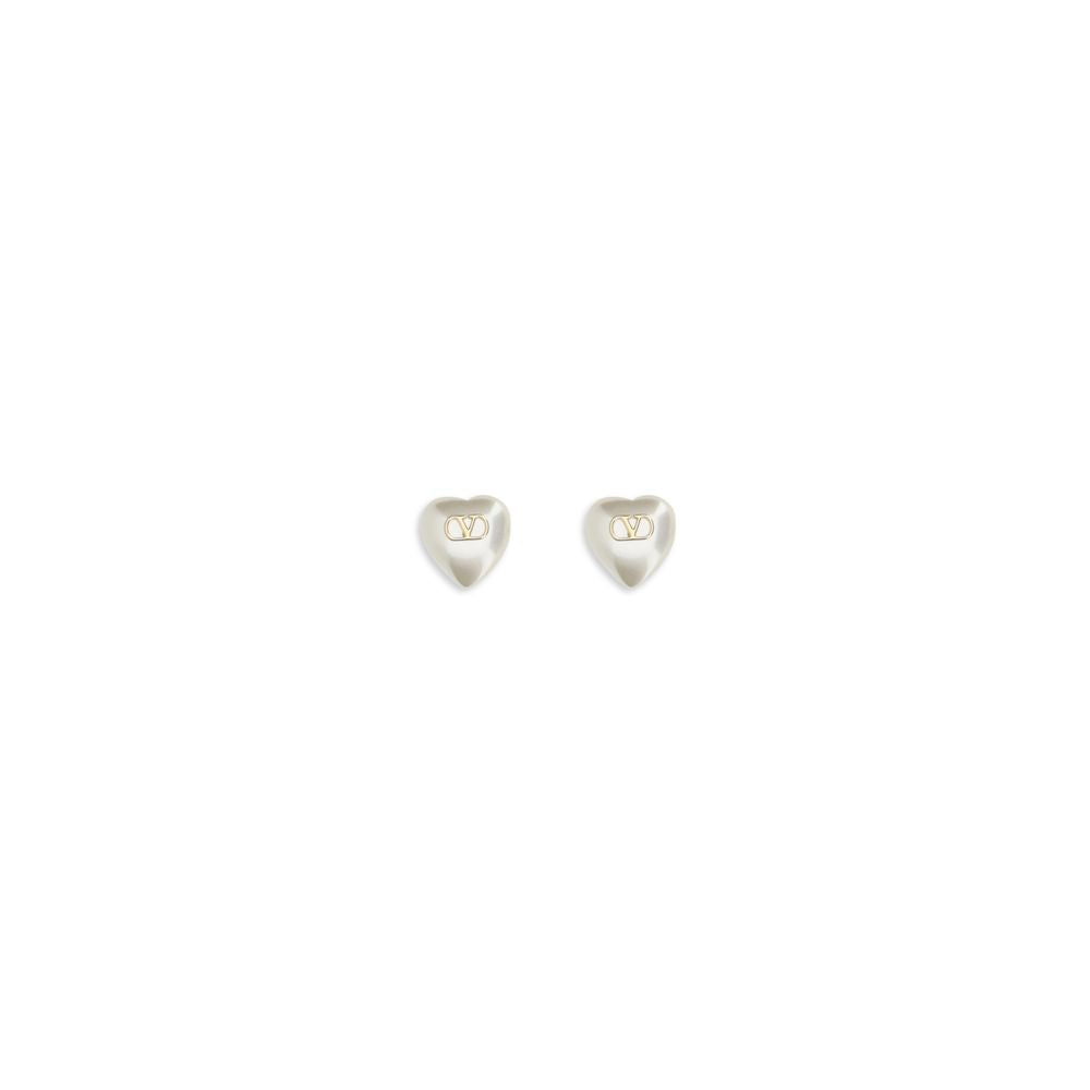 Gold metal earrings by Valentino Garavani featuring a sleek, modern design with the brand’s signature style.