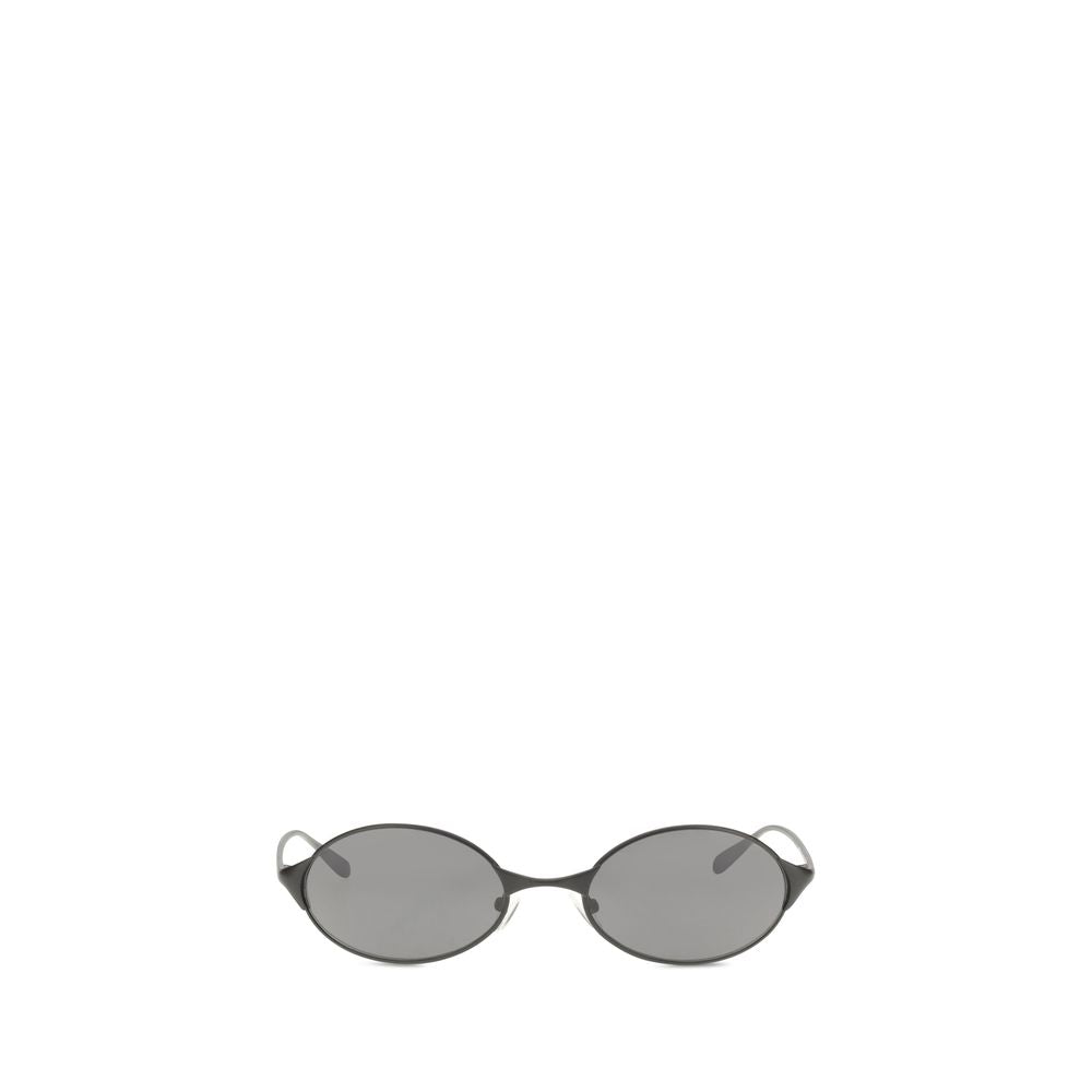 Alexander McQueen Gray Metal Sunglasses Alexander McQueen