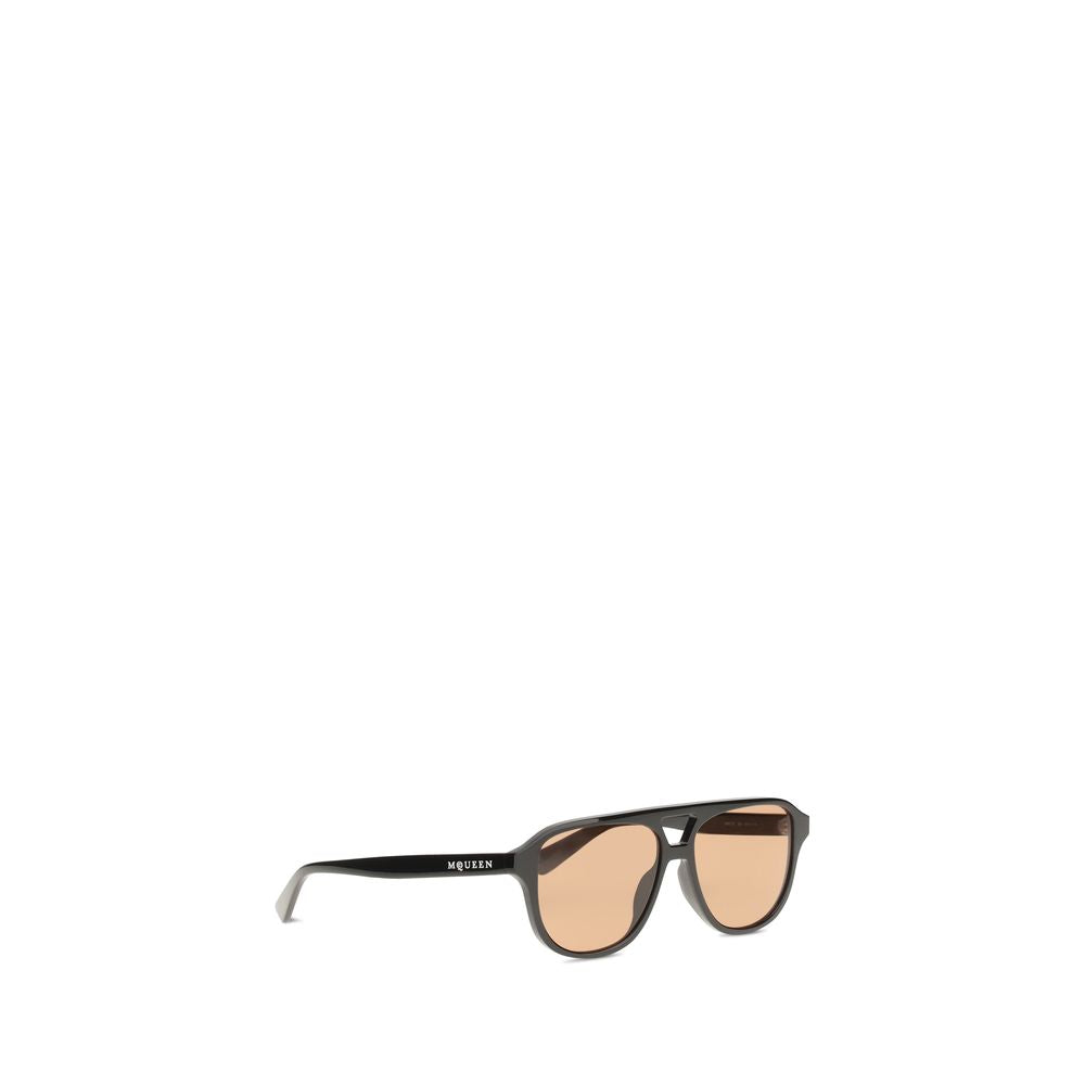Alexander McQueen Brown Acetate Sunglasses Alexander McQueen
