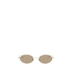 Alexander McQueen Gold Metal Sunglasses