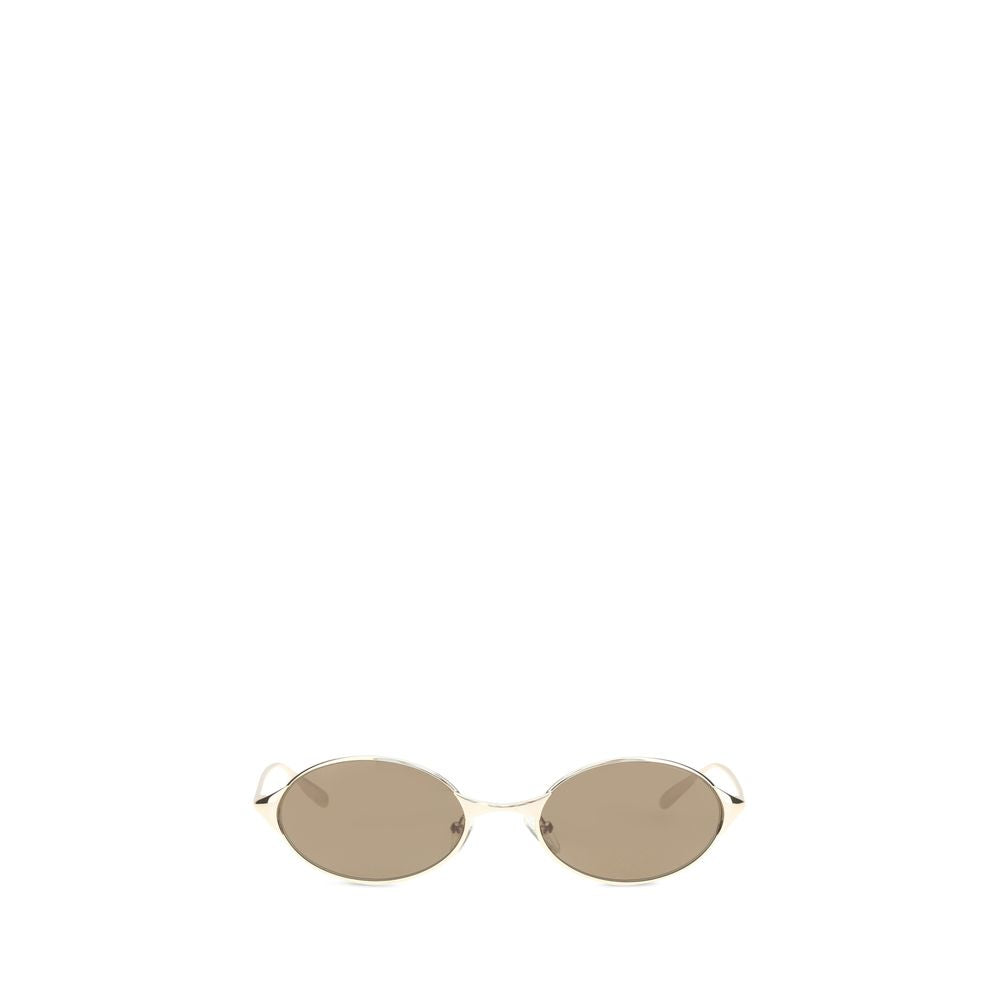 Alexander McQueen Gold Metal Sunglasses Alexander McQueen