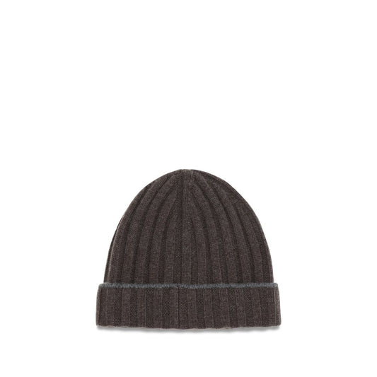 Brunello Cucinelli Brown Cashmere Beanie Brunello Cucinelli
