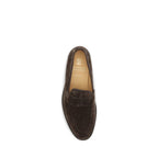 Brunello Cucinelli Brown Calf Leather Bos Taurus Slip-On Loafers