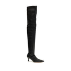 Proenza Schouler Black Polyurethane Over The Knee Proenza Schouler