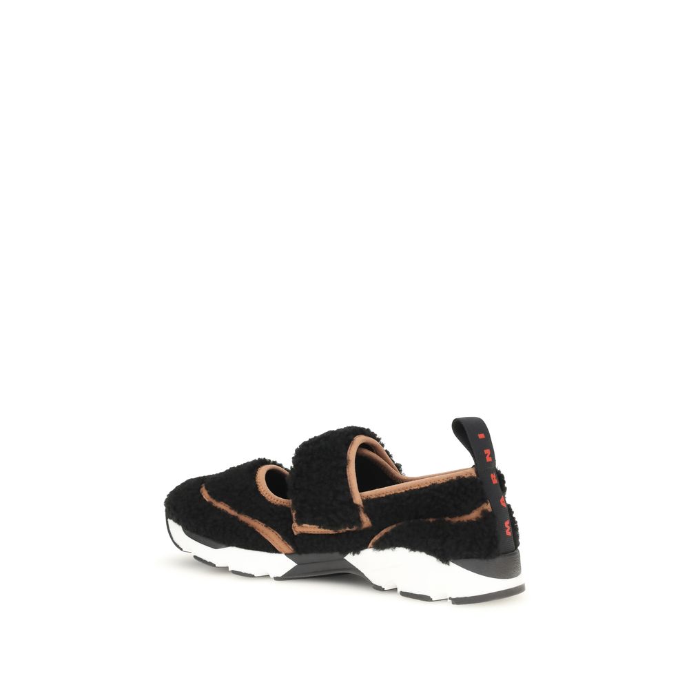 Marni Black Polyamide Athletic Sneakers Marni