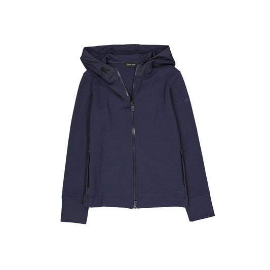 Herno Blue Cotton Sweatshirt Herno