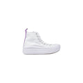 Converse White Fabric Platform Sneakers Converse