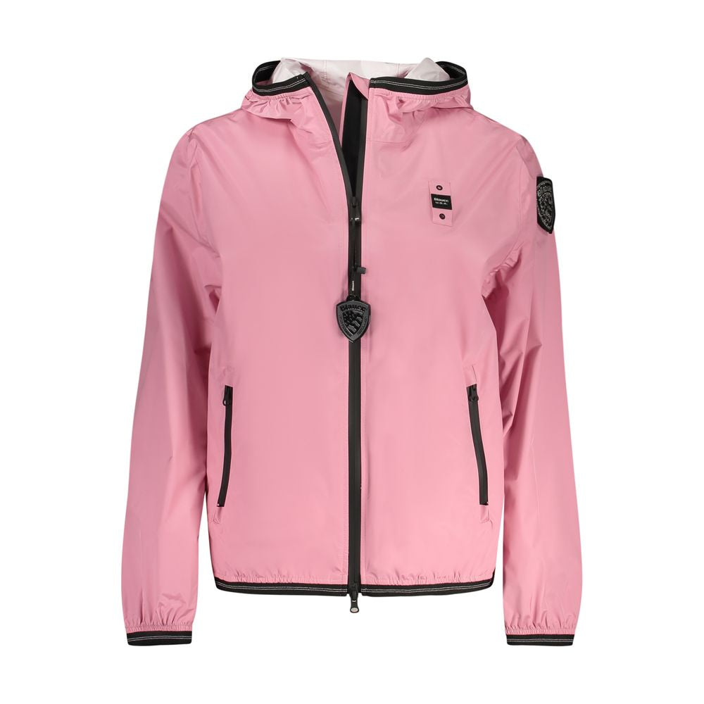 Blauer Rosa Poliammide Women's Jacket Blauer