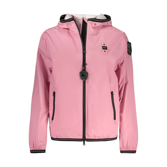Blauer Rosa Poliammide Women's Jacket Blauer