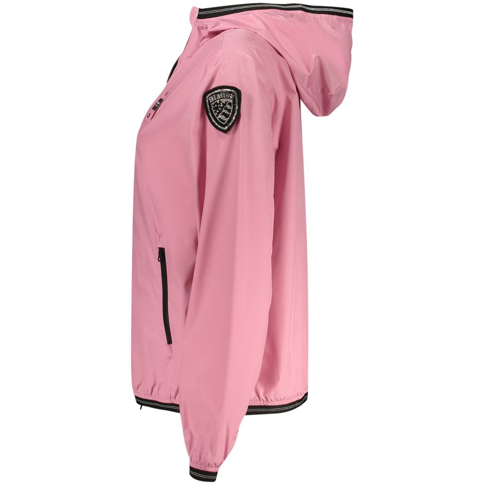 Blauer Rosa Poliammide Women's Jacket Blauer