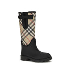 Burberry Black Rubber Rain Boots Burberry