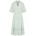 Malo Green Cotton Women Dress