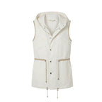 Malo White Cotton Women Jacket