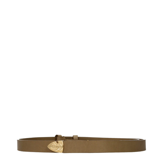 Burberry Brown Leather Regular Belt Burberry