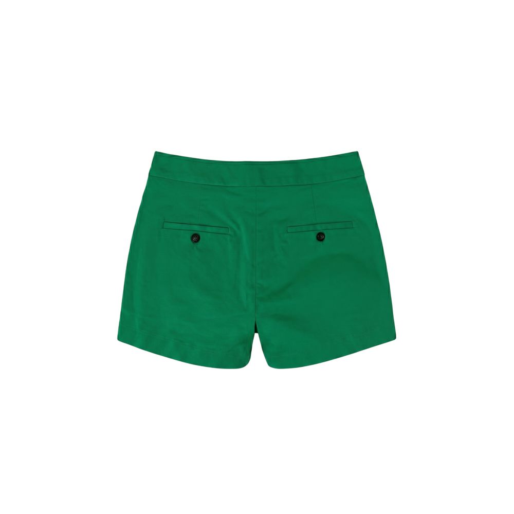 Malo Green Cotton Womens Shorts Malo