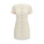 Self-Portrait Beige Polyester Casual Dress