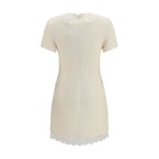 Self-Portrait Beige Polyester Casual Dress