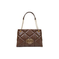 Love Moschino Brown Polyethylene Handbag Love Moschino