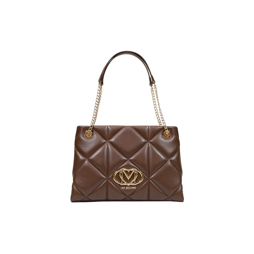 Love Moschino Brown Polyethylene Handbag Love Moschino