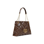 Love Moschino Brown Polyethylene Handbag Love Moschino