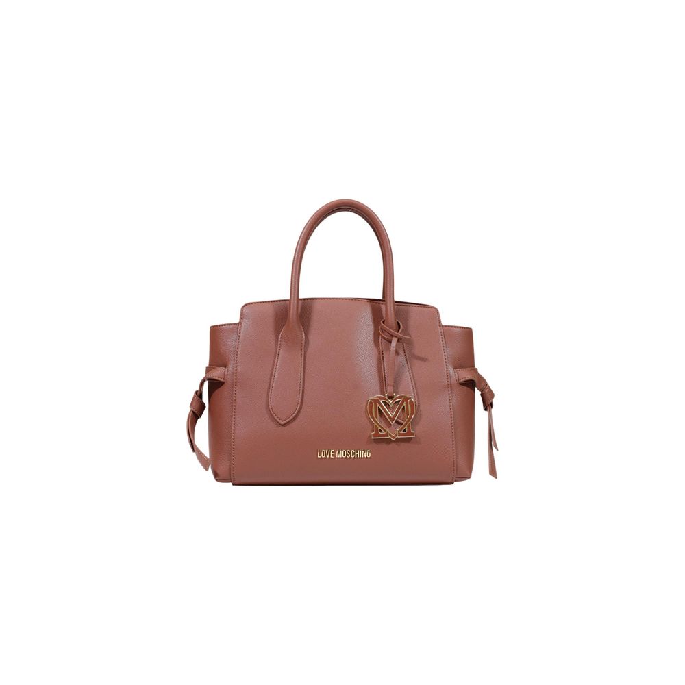 Love Moschino Brown Polyethylene Handbag Love Moschino