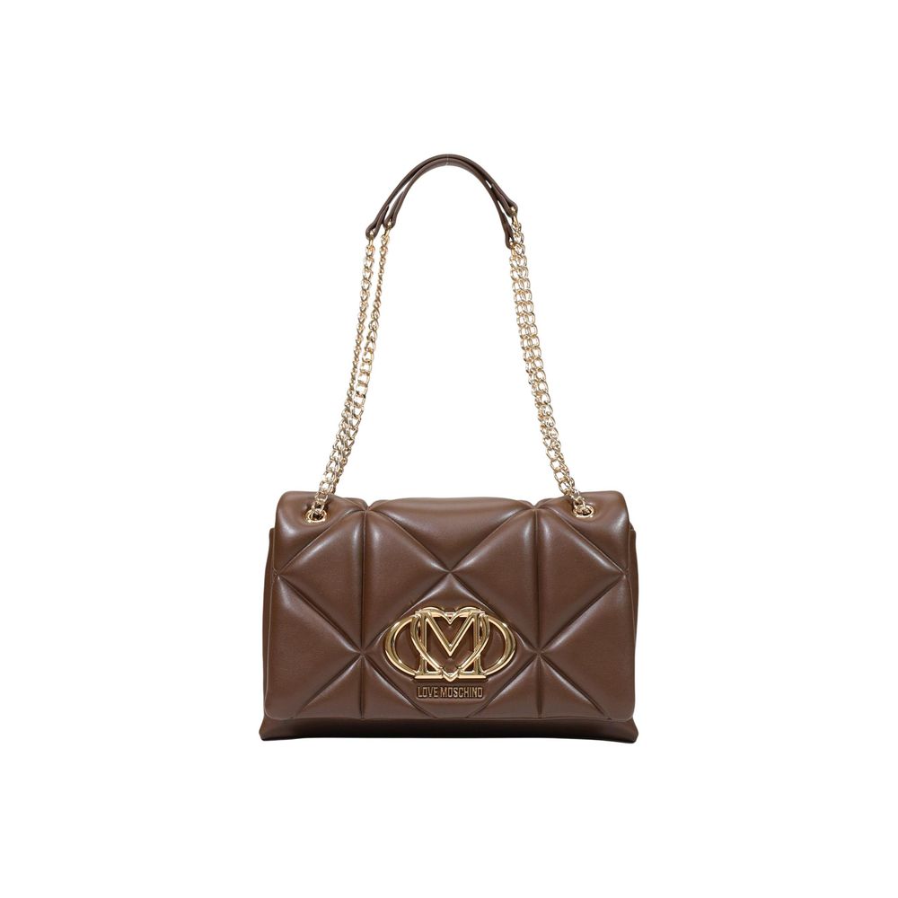Love Moschino Brown Polyethylene Handbag Love Moschino