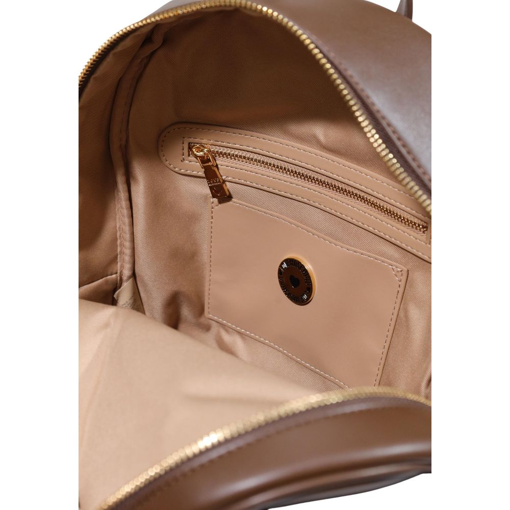 Love Moschino Brown Polyethylene Backpack Love Moschino