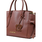 Love Moschino Brown Polyethylene Handbag Love Moschino