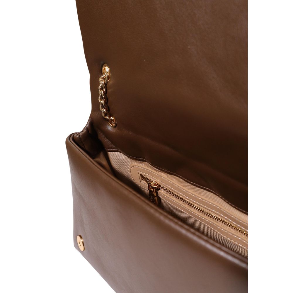 Love Moschino Brown Polyethylene Handbag Love Moschino