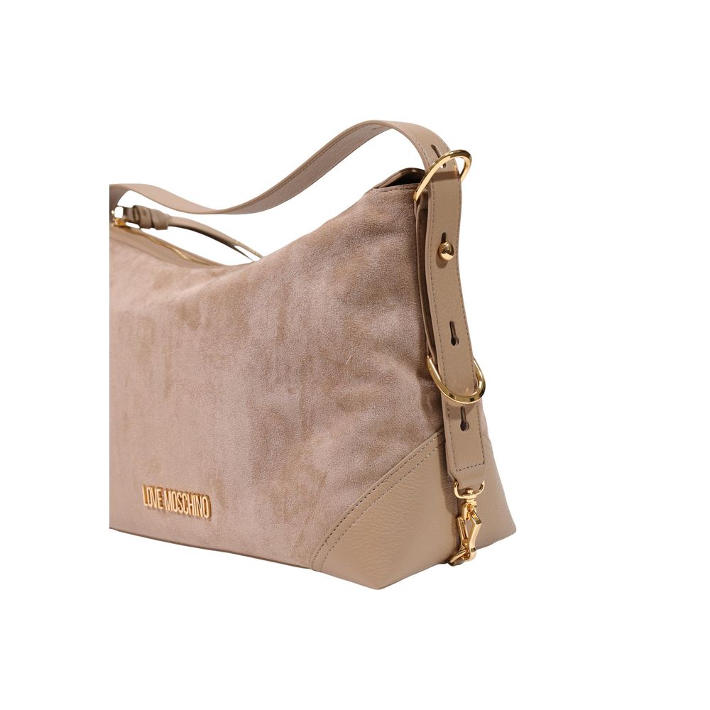 Love Moschino Beige Polyester Handbag Love Moschino