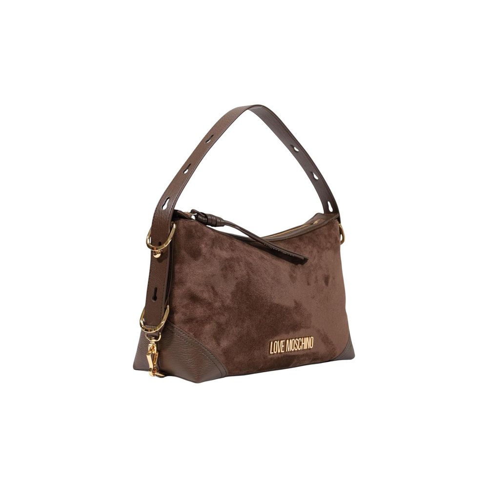 Love Moschino Brown Polyester Handbag Love Moschino