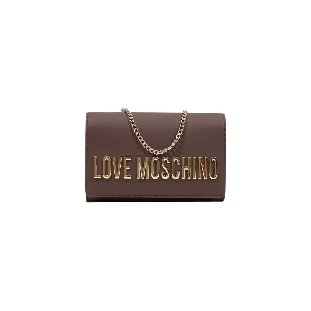 Love Moschino Brown Polyethylene Handbag Love Moschino