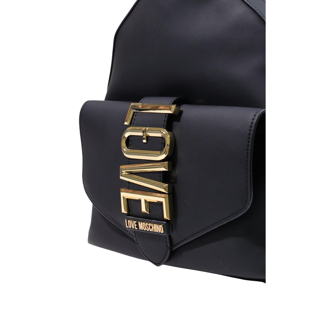 Love Moschino Black Polyethylene Backpack Love Moschino