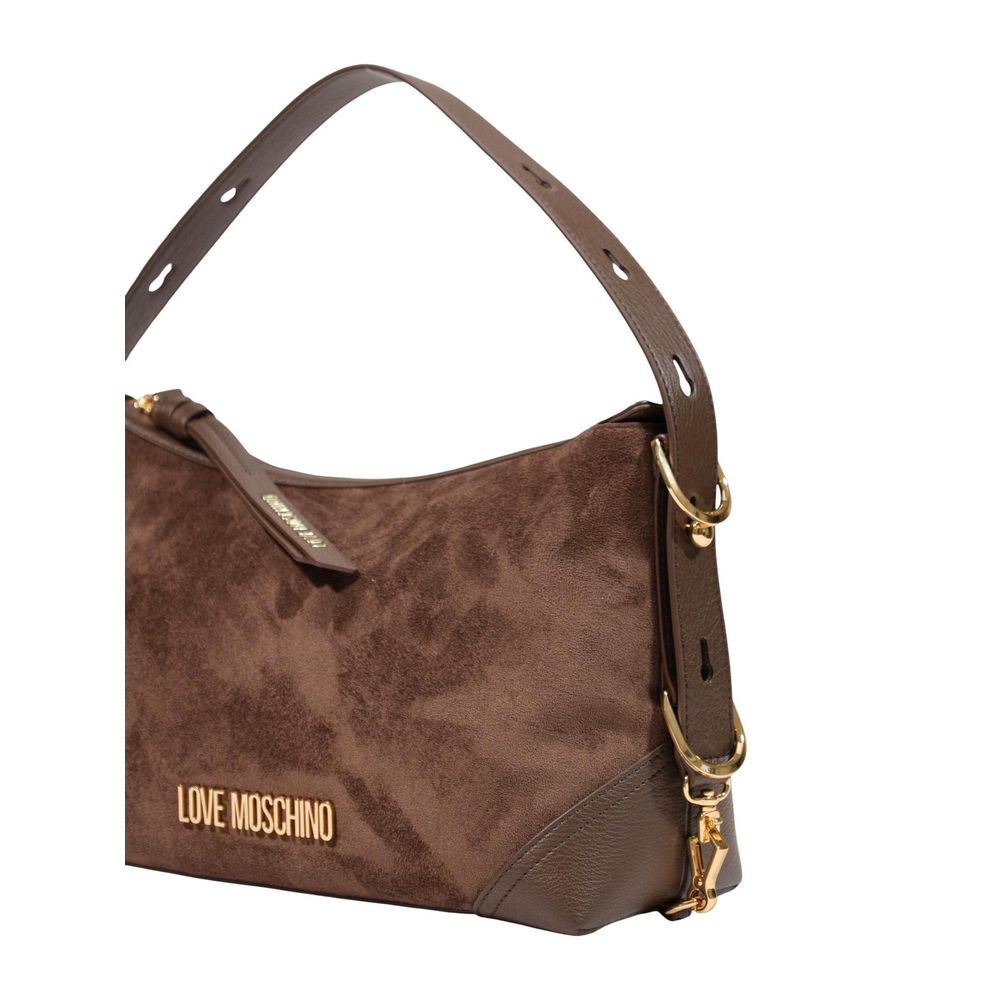 Love Moschino Brown Polyester Handbag Love Moschino