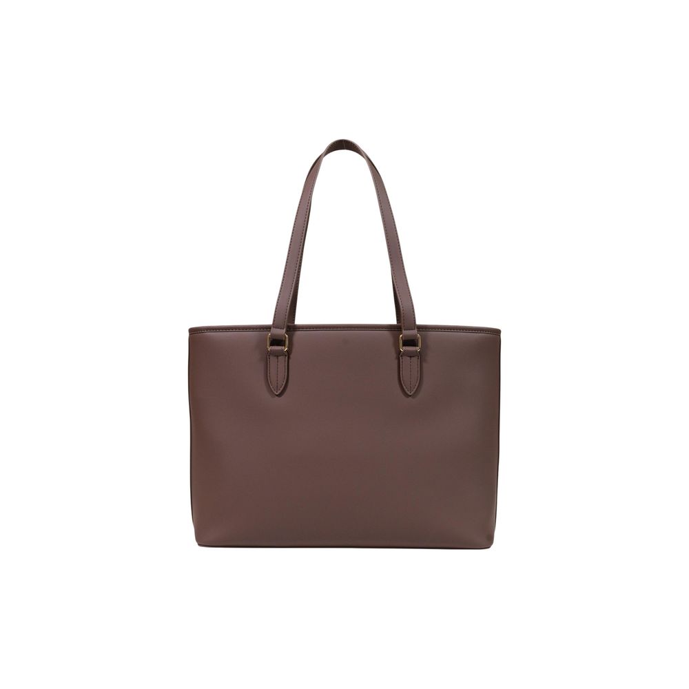 Love Moschino Brown Polyethylene Handbag Love Moschino