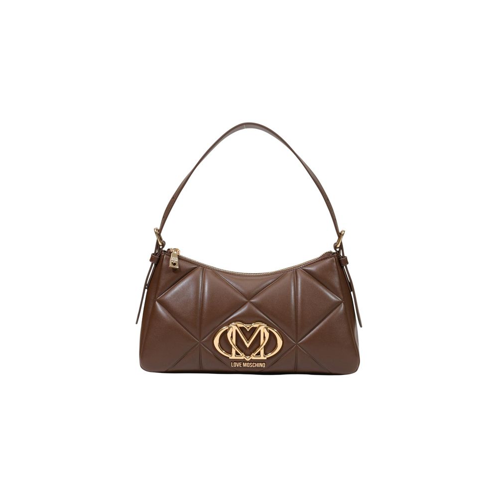 Love Moschino Brown Polyethylene Handbag Love Moschino