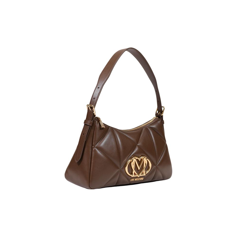 Love Moschino Brown Polyethylene Handbag Love Moschino