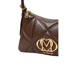 Love Moschino Brown Polyethylene Handbag Love Moschino